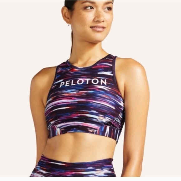 Peloton Women's Multicolor Sports Bra Size M - Picture 1 of 5